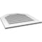 Ekena Millwork Octagonal Top Surface Mount PVC Gable Vent: Functional, w/ 3-1/2"W x 1"P Standard Frame, 26"W x 28"H GVPOT26X2801SF - alternate 5